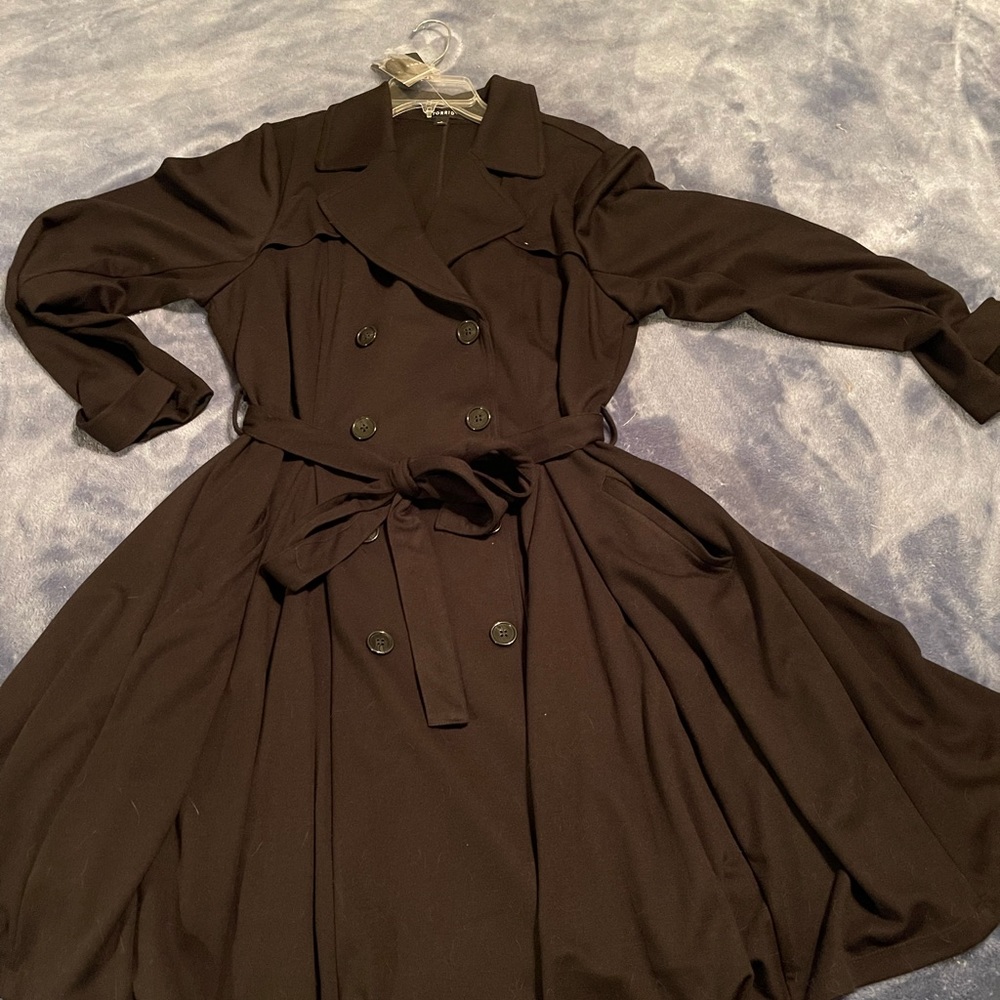 Torrid double breasted belted jacket dress